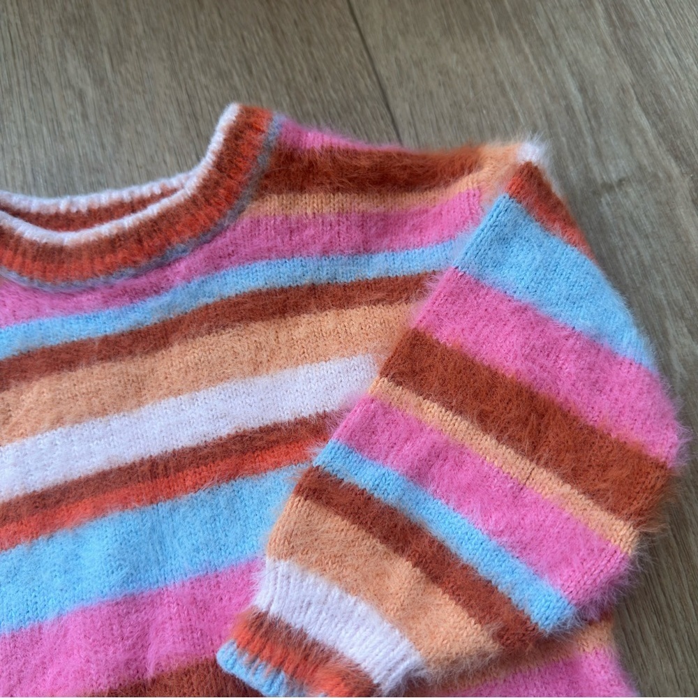 Old Navy 2T Striped Multicolor Sweater - Picture 4 of 8